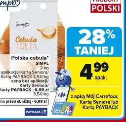 Carrefour Cebula żółta Simpl oferta