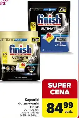Carrefour Tabletki do zmywarek lemon Finish Ultimate Plus oferta