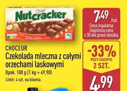 ALDI Czekolada mleczna Choceur z całymi orzechami laskowymi oferta