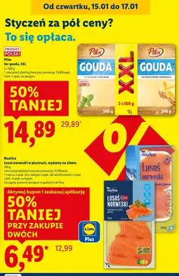 Lidl Ser gouda XXL Pilos oferta