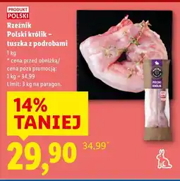 Lidl Polski królik - tuszka z podrobami Rzeźnik oferta