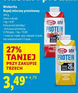 Lidl Napój mleczny proteinowy Mlekovita, różne rodzaje oferta