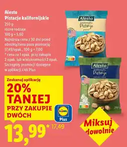 Lidl Pistacje kalifornijskie prażone i solone oferta