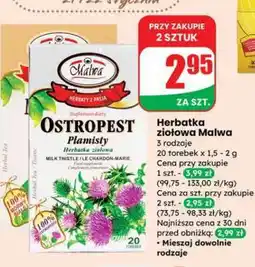 Dino Herbatka ziołowa Malwa oferta