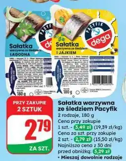 Dino Sałatka warzywna ze śledziem Pacyfik oferta