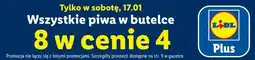 Lidl Piwo w butelce (wszystkie rodzaje, sobota promocja) oferta