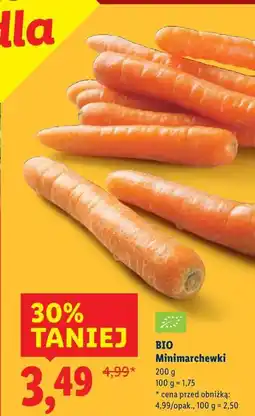 Lidl Bio Minimarchweki (Bio Baby Carrots) oferta