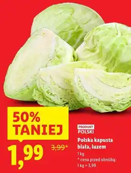 Lidl Polska kapusta biała, luzem oferta
