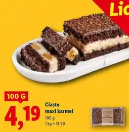 Lidl Ciasto maxi karmel oferta