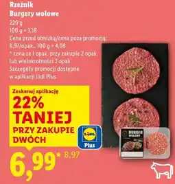 Lidl Burgery wołowe oferta