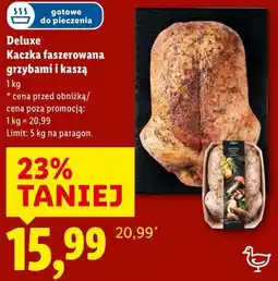 Lidl Deluxe Kaczka faszerowana grzybami i kaszą oferta
