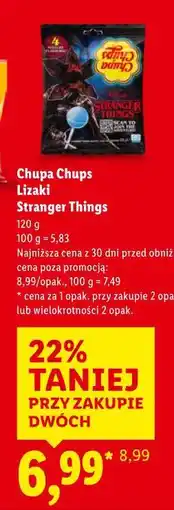 Lidl Chupa Chups Lizaki Stranger Things oferta