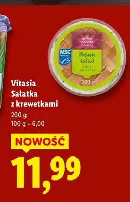 Lidl Vitasia Sałatka z krewetkami oferta