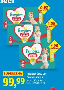 Lidl Pampers Baby Dry Pants 4, 5 lub 6 oferta