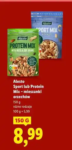Lidl Alesto Sport lub Protein Mix – mieszanki orzechów oferta