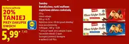 Lidl Sondey Rondissimo, rurki waflowe częściowo oblane czekoladą oferta