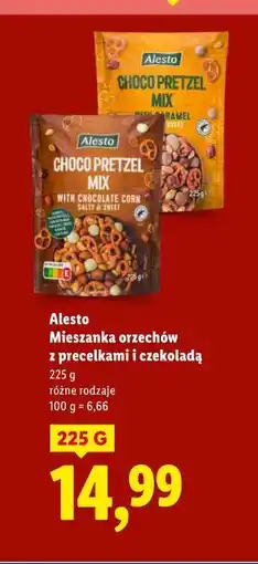 Lidl Alesto Mieszanka orzechów z precelkami i czekoladą oferta
