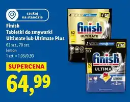 Lidl Finish Tabletki do zmywarki Ultimate lub Ultimate Plus oferta