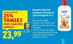 Lidl Bambino Dzieciaki Szampon, żel do mycia i płyn do kąpieli 3 w 1 oferta