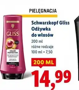 Lidl Schwarzkopf Gliss Odżywka do włosów oferta