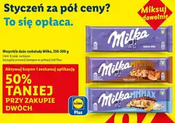 Lidl Milka (różne rodzaje, duże czekolady, 250-300g) oferta