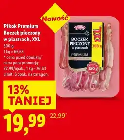 Lidl Pikok Premium Boczek pieczony w plastrach, XXL oferta