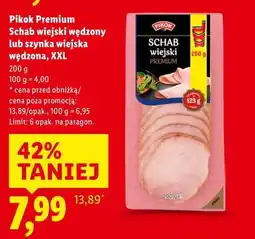 Lidl Pikok Premium Schab wiejski wędzony lub szynka wiejska wędzona, XXL oferta