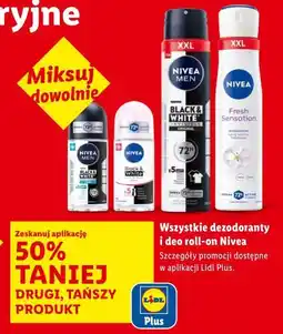 Lidl Wszystkie dezodoranty i deo roll-on Nivea oferta