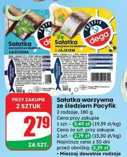 Dino Sałatka warzywna ze śledziem Pacyfik 2 rodzaje oferta