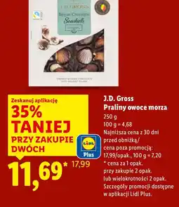 Lidl Praliny owoce morza oferta