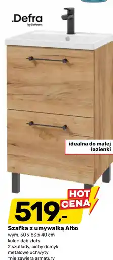 Bricomarche Szafka z umywalką Defra oferta