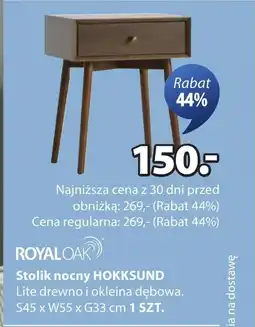 JYSK Stolik nocny Royaloak oferta