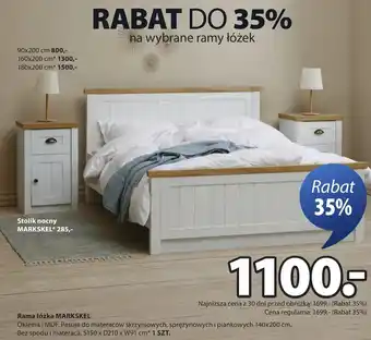 JYSK Rama łóżka oferta