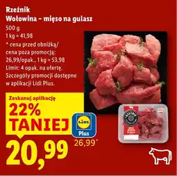 Lidl Wołowina Rzeźnik oferta
