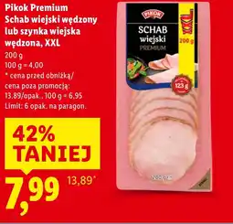 Lidl Schab wędzony Pikok oferta