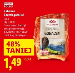Lidl Boczek Kabanos oferta