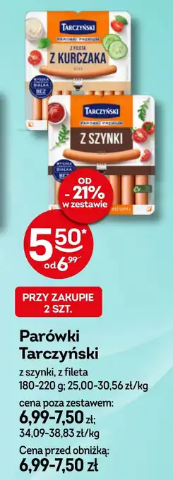 Żabka Parówki Tarczyński oferta