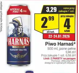 Delikatesy Sezam Piwo Harnaś oferta