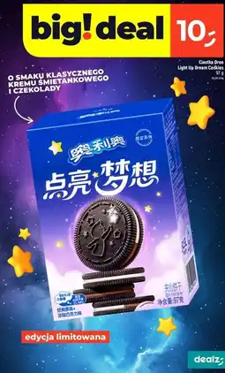 Dealz Ciastka o smaku klasycznego kremu śmietankowego i czekolady Oreo oferta