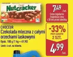 ALDI CHOCEUR Czekolada mleczna z całymi orzechami laskowymi oferta