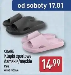 ALDI Klapki sportowe męskie 38-44 Crane oferta