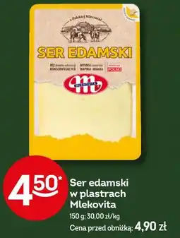 Żabka Ser edamski w plastrach Mlekovita oferta