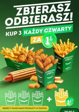 Żabka CHRUPBOX - frytki, stripsy/nuggetsy z kurczaka oferta