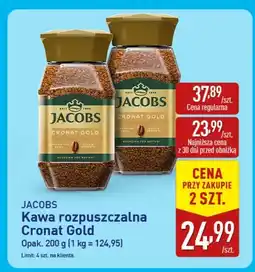 ALDI Kawa rozpuszczalna Cronat Gold JACOBS oferta