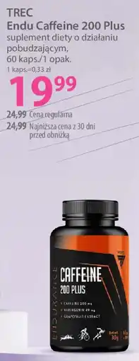 Hebe Trec endu caffeine 200 plus suplement diety o działaniu pobudzającym oferta