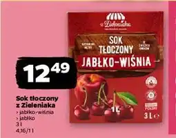 Netto Sok tłoczony z Zieleniaka jabłko-wiśnia oferta