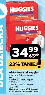 Netto Pieluchomajtki Huggies oferta
