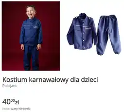 KiK Kostium karnawałowy dla dzieci Policjant oferta