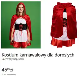 KiK Kostium karnawałowy dla dorosłych (Czerwony Kapturek) oferta
