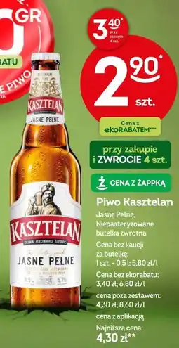 Żabka Kasztelan Jasne Pełne Piwo oferta